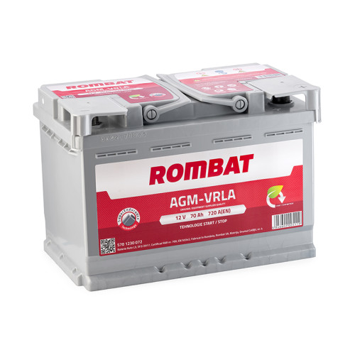 ACUMULATOR ROMBAT AGM VRLA 12V 70AH 720A