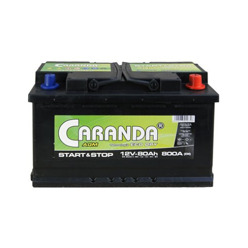 BATERIE AUTO CARANDA START STOP AGM 12V 80AH 800A
