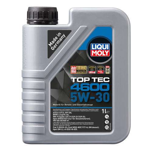 ULEI MOTOR LIQUI MOLY TOP TEC 4600 5W30 API SM/CF OPEL DEXOS2 1L