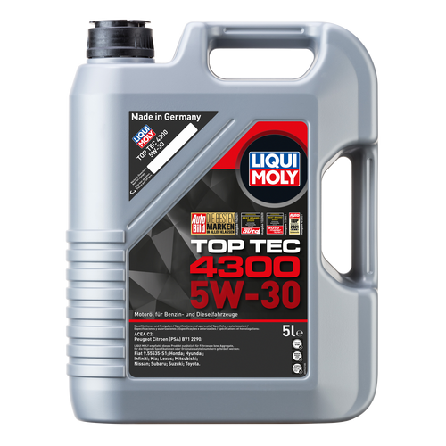 ULEI MOTOR LIQUI MOLY TOP TEC 4300 5W30 API SN/CF ACEA C2 5L