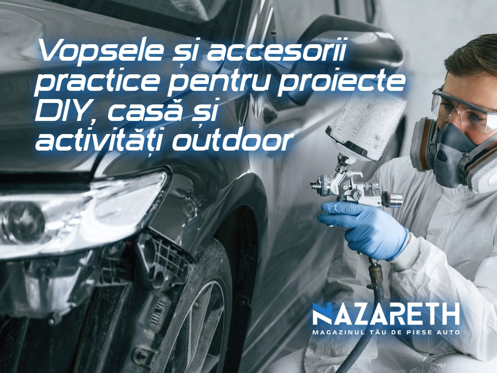 Vopsele și accesorii practice pentru proiecte DIY, casă și activități outdoor