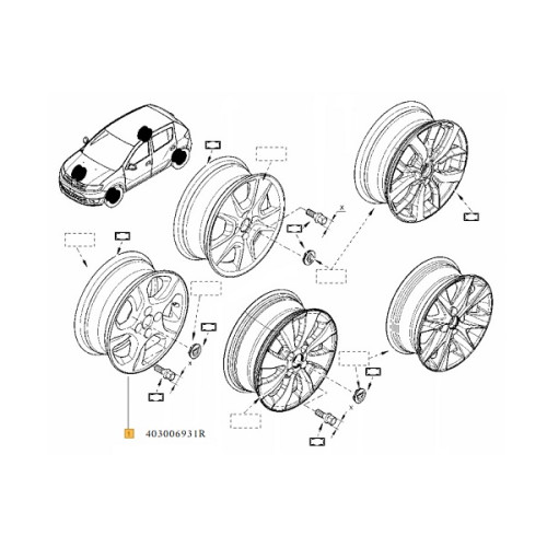 JANTA ALIAJ 15`` LOGAN II/MCV II/SANDERO II