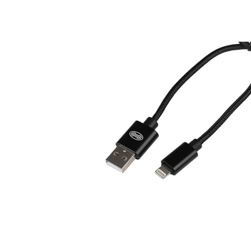 CABLU DE DATE LIGHTNING - IPHONE - NEGRU. 2M LUNGIME (Compatibil pana la versiunea iPhone 8)