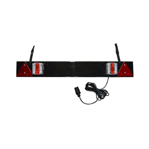 BARA PENTRU REMORCA CU 2 REFLECTOARE LED SI 2 TRIUNGHIURI REFLECTORIZANTE. CABLU DE 5 M JBM