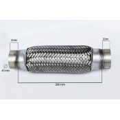 RACORD FLEXIBIL OUTER BRAID (A) 45X200 MM