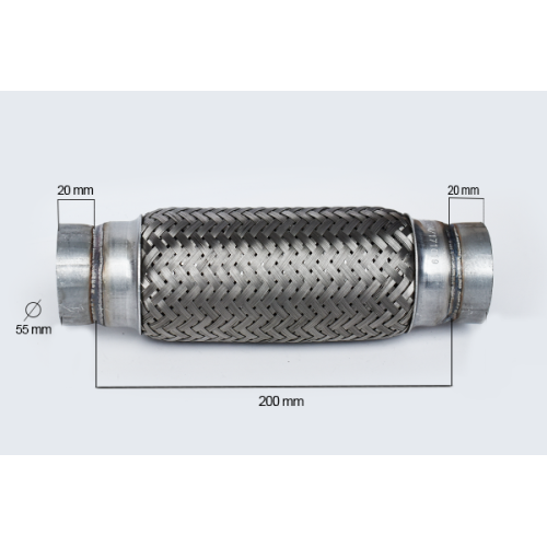 RACORD FLEXIBIL OUTER BRAID (A) 55X200 MM