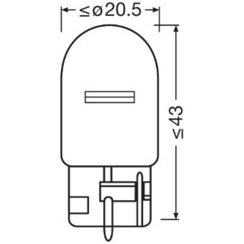 SET 2 BECURI 12V WY21W ORIGINAL BLISTER OSRAM
